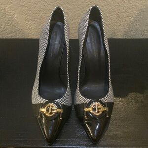 Checkered black and white Jorge Bischoff pumps. Excellent condition.